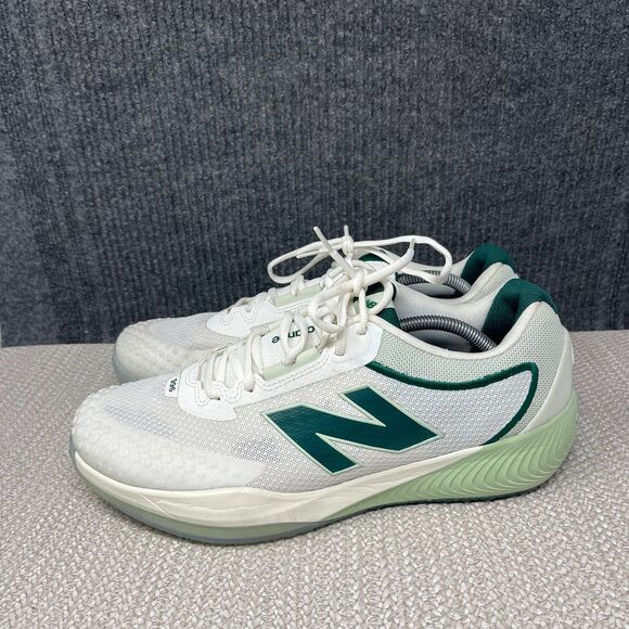 New Balance FuelCell 996V6 Court Tennis Shoes White Green Mens Sz 12 2E MCH996A6